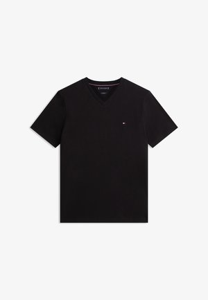 Tommy Hilfiger, ESSENTIAL V NECK TEE CORE - Basic póló - black