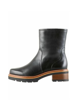 Botines con plataforma - schwarz