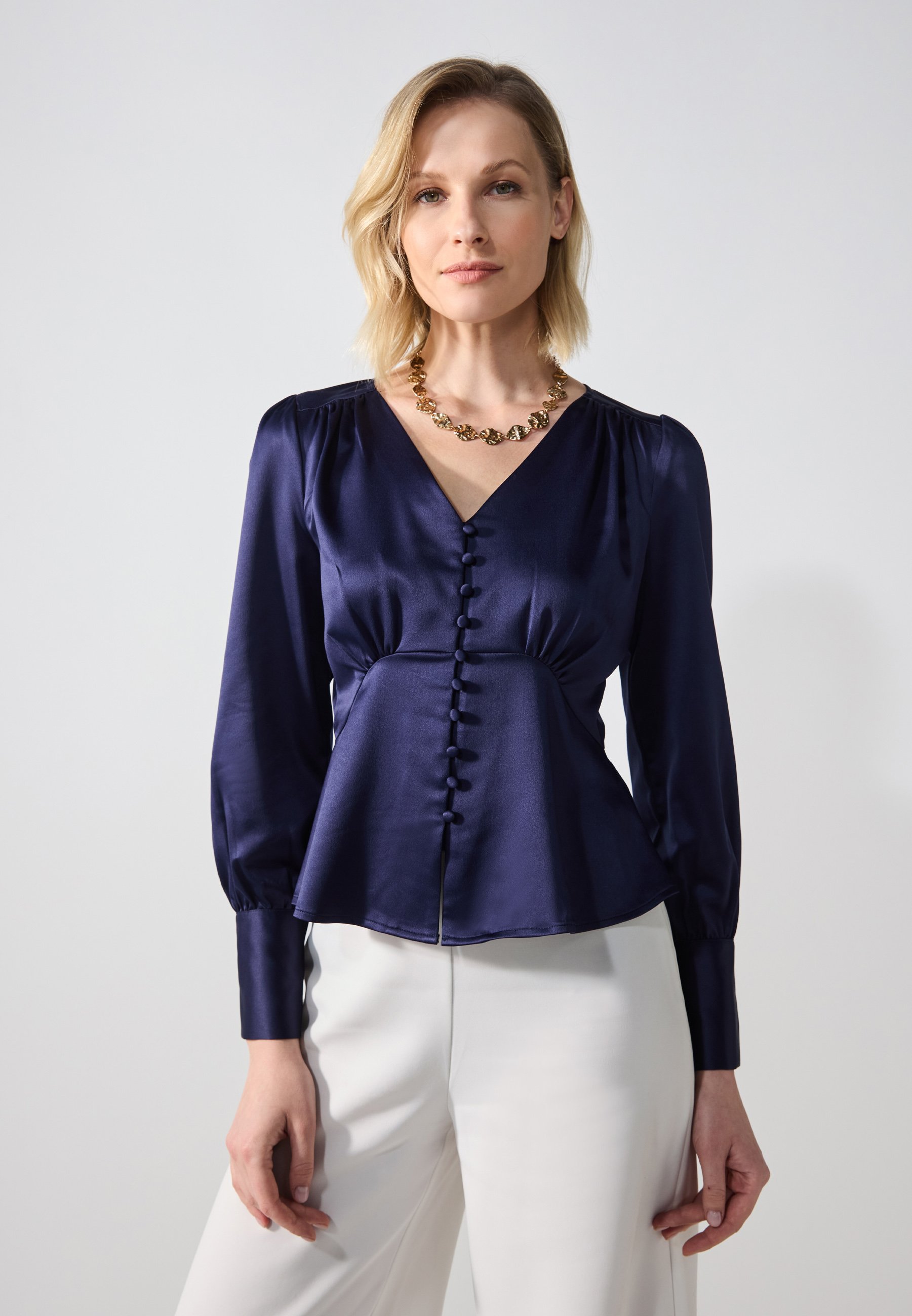 売れ筋商品|||ゲタス シャツ レディース トップス DACIA - Button-down blouse - dark navy Gestuz DACIA - Button-down blouse - dark navy/dark blue