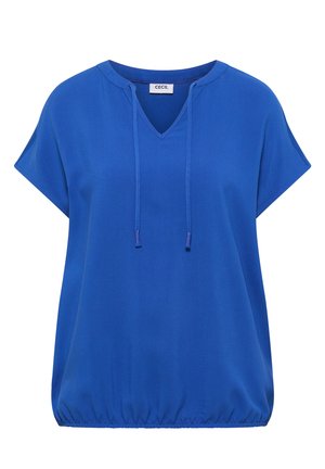 Cecil, KURZARM BLUSE MIT STRUKTURMIX - T-shirt basic - surf blue