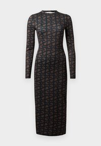 LONG SLEEVE MIDI DRESS - Vestido ligero - multi-coloured