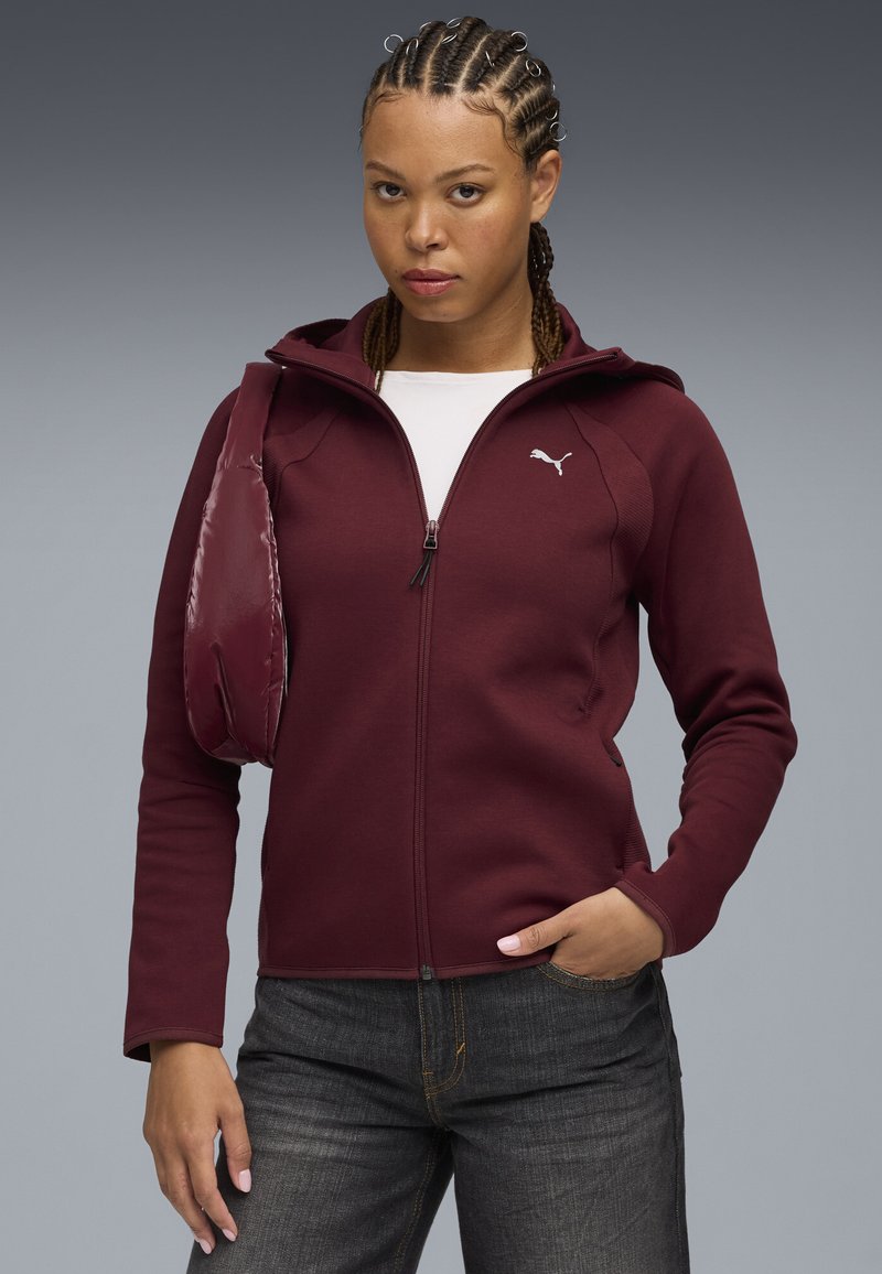 Puma Mikina na zip - ruby shimmer
