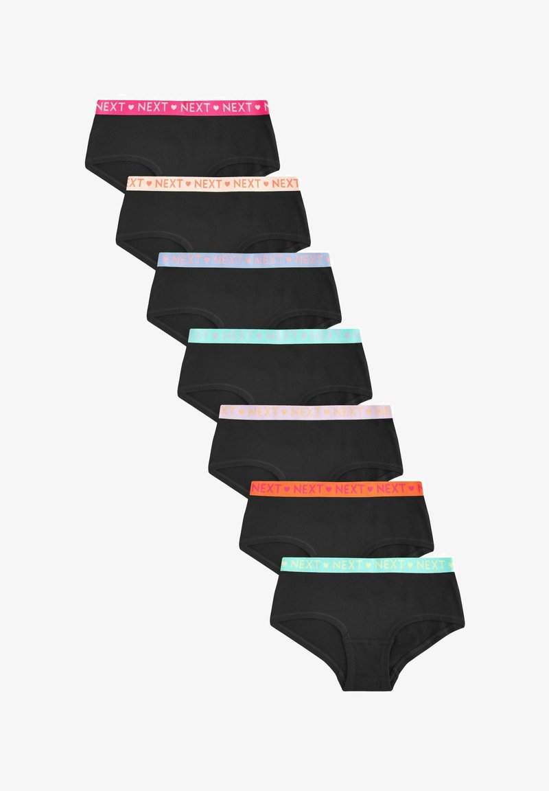 Next BRIGHT ELASTIC 7 PACK - Kalhotky - black