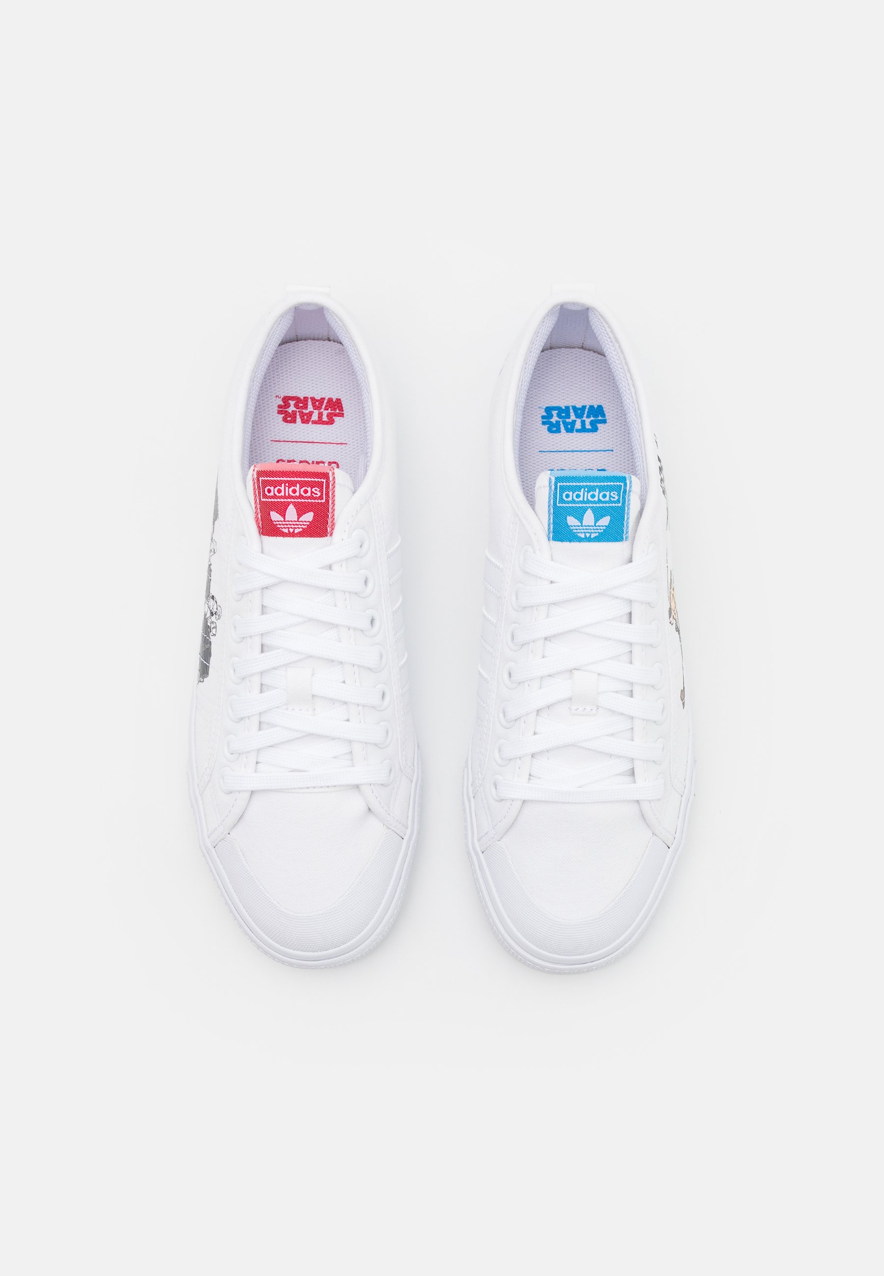 adidas Originals NIZZA X STAR WARS UNISEX - Sneaker low - footwear  white/bright blue/weiß - Zalando.de