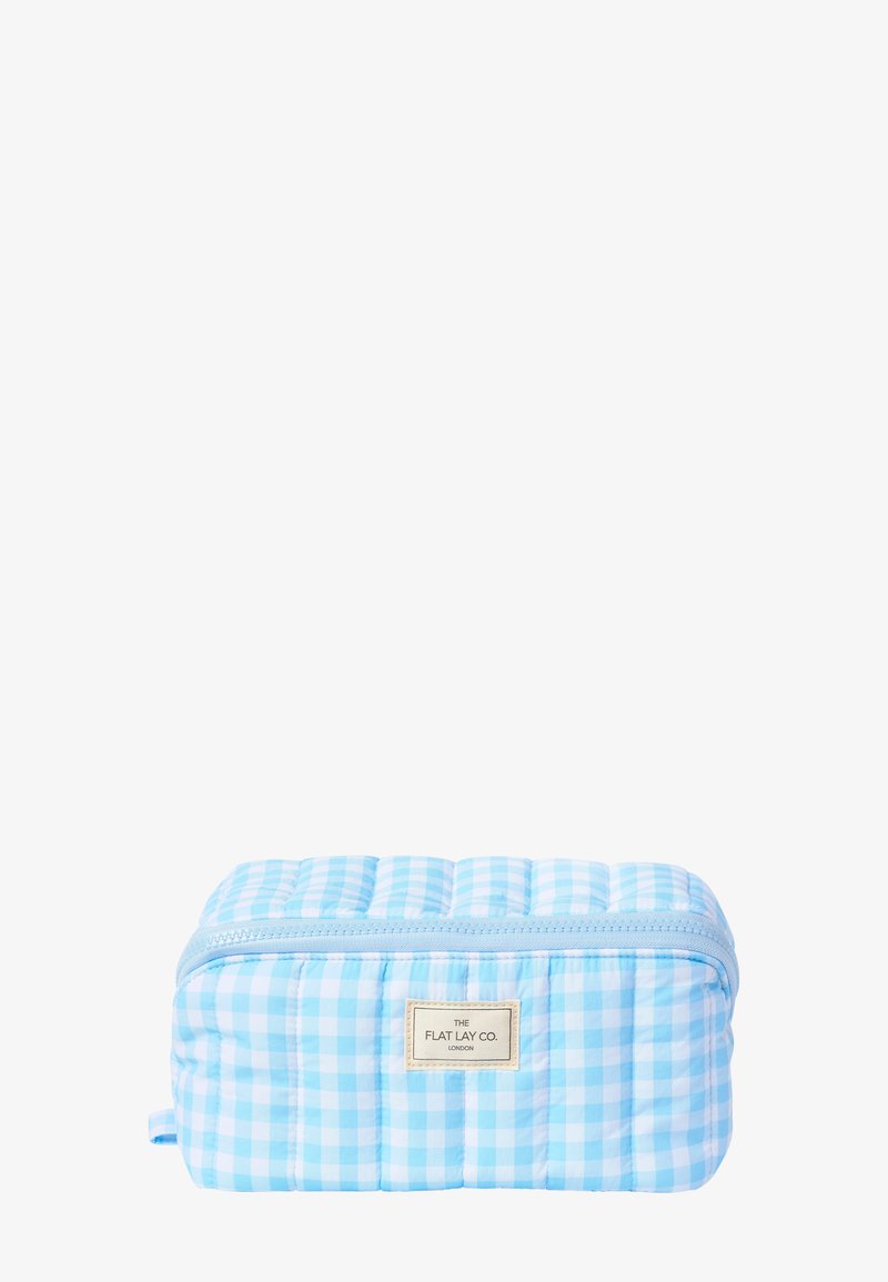 The Flat Lay Co. - MARSHMALLOW FLAT LAY MAKEUP BOX BAG - Trousse - blue gingham, Ingrandire