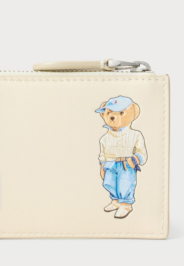 POLO BEAR LEATHER ZIP CARD CASE - Wallet - ivory3