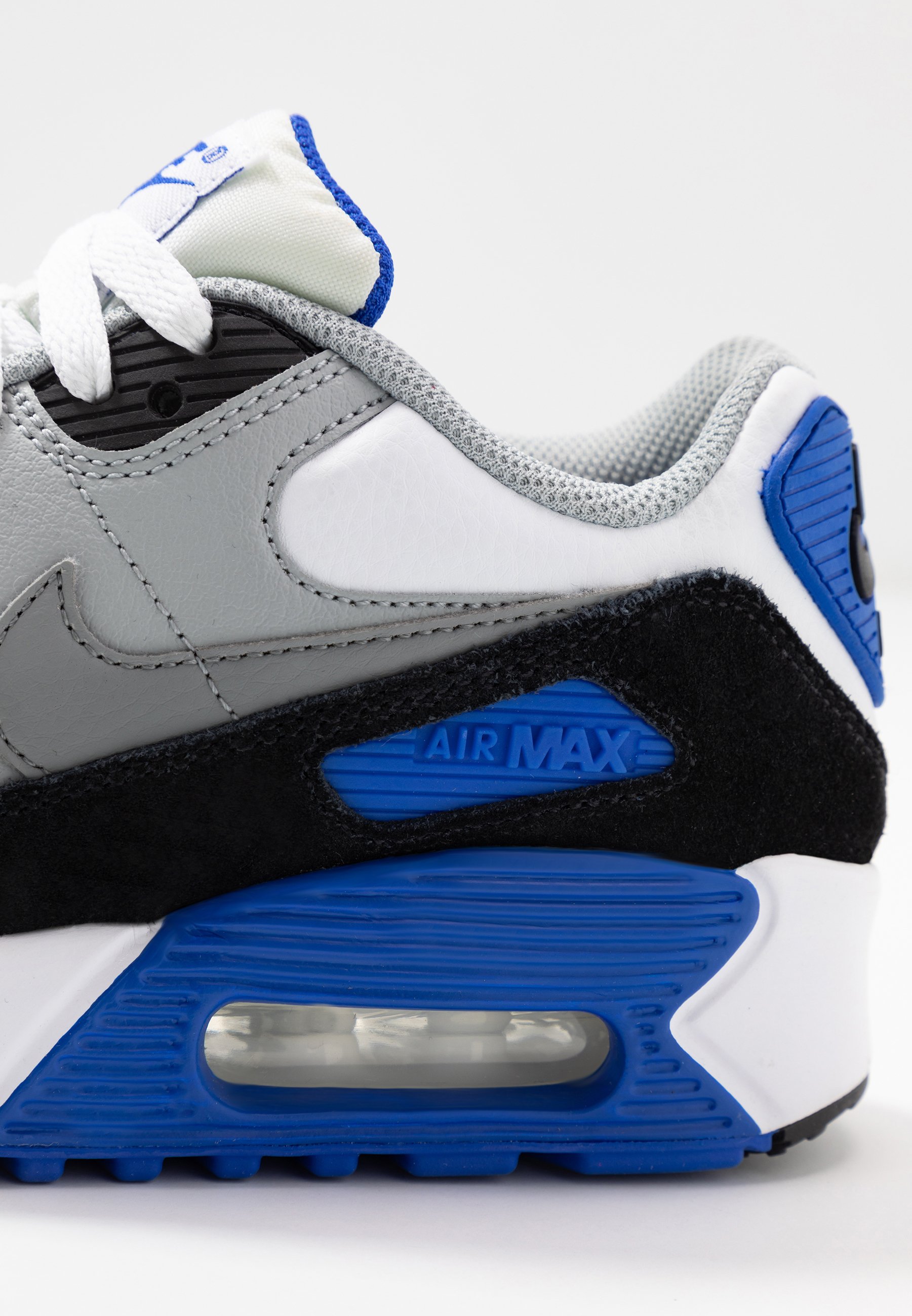 Nike Sportswear NIKE AIR MAX 90 LTR SCHUH FÜR ÄLTERE KINDER - Baskets  basses - white/particle grey/light smoke grey/hyper royal/blanc - ZALANDO.FR