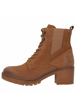 Lace-up ankle boots - brown