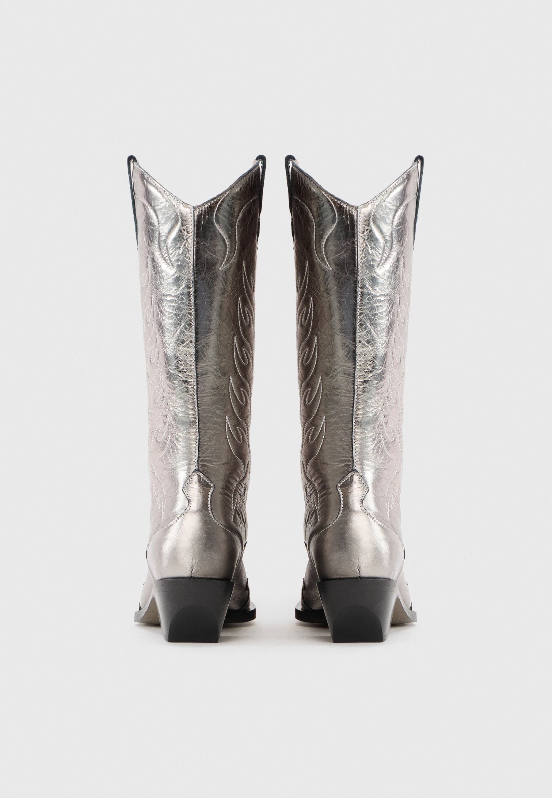 AllSaints DOLLY - Cowboy/Biker boots - gunmetal grey/grey - Zalando.ie