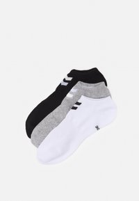 CHEVRON 6 PACK ANKLE - Trainer socks - white/black/grey melange