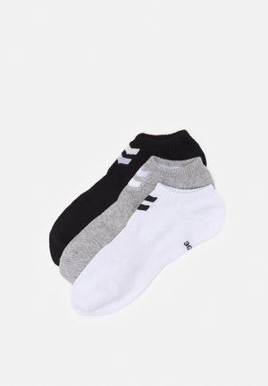 CHEVRON 6 PACK  - Trainer socks - white/black/grey melange