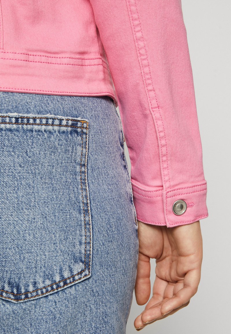 ONLY Carmakoma CARWESPA JACKET - Jeansjacke - strawberry moon/pink 
