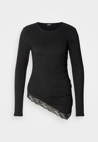 ASYMMETRIC DETAIL - Bluză cu mânecă lungă - black