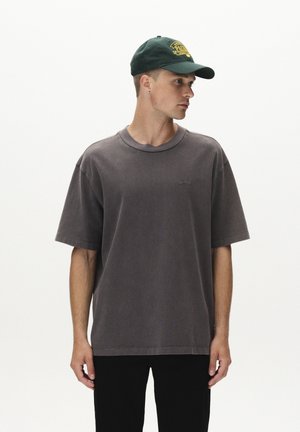 NIGEL WIX BOXY HOUR SS - T-Shirt basic - dk grey