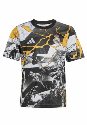 REAL MADRID AVENGERS 25/26 PRE-MATCH  - Sport T-Shirt - white   black   bold gold-coloured