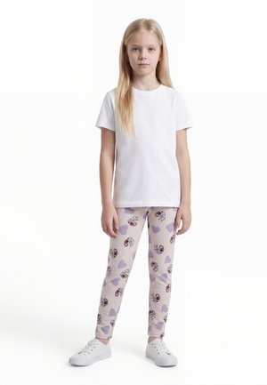 Name it NMFDONNA FROZEN - Leggings - mottled lilac