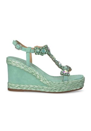 CUÑA ALTA - Espadrille - menta