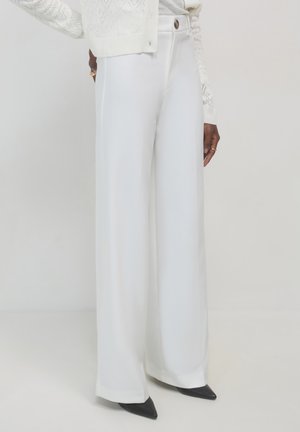 Calliope PALAZZO - Trousers - bianco lana