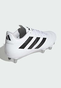 adidas Performance KAKARI SOFT GROUND - Firm-ground football boots - cloud white   core black   silver metallic