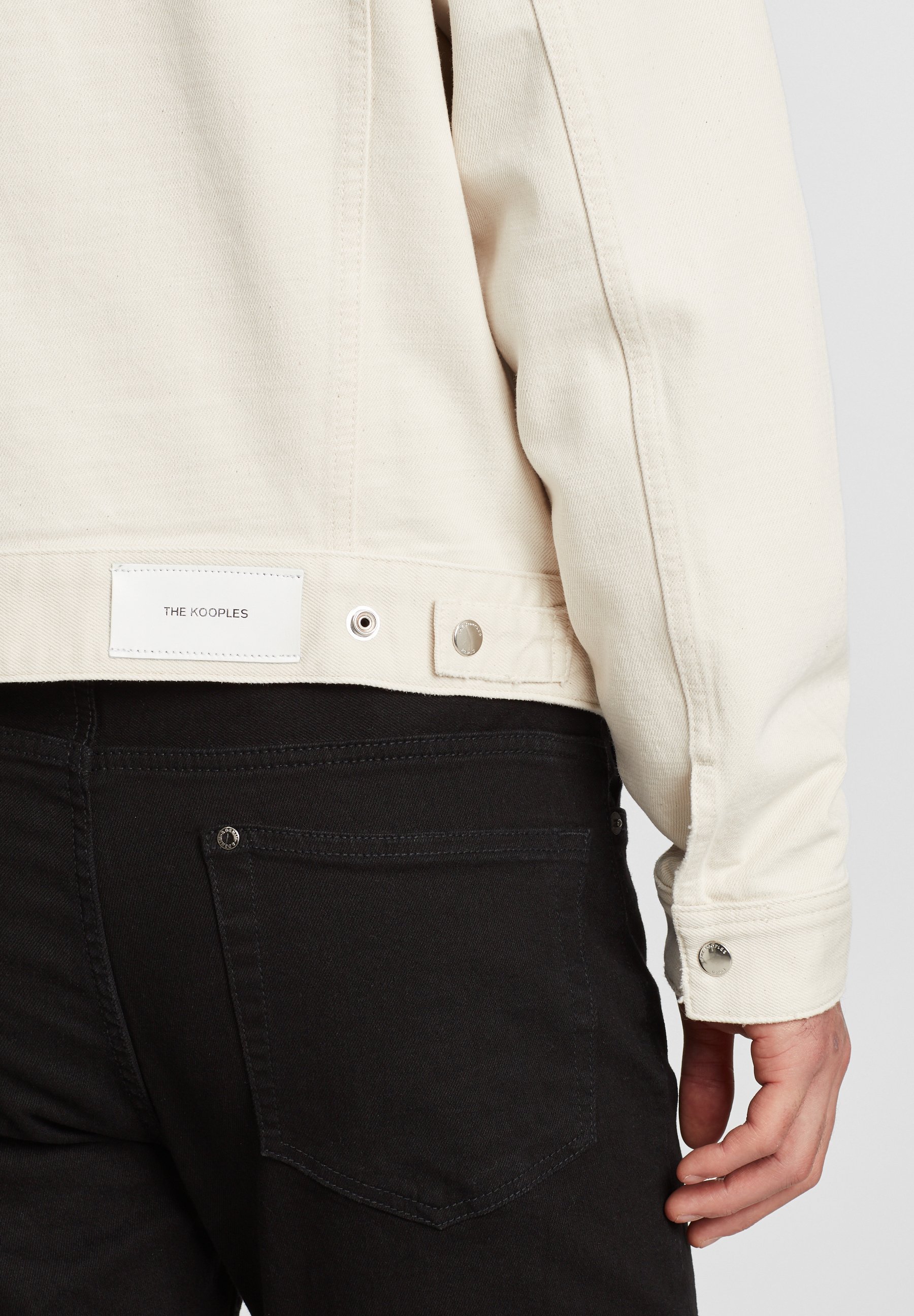 The Kooples À BOUTONS PRESSION Veste en jean natural The Kooples À BOUTONS PRESSION Veste en jean natural