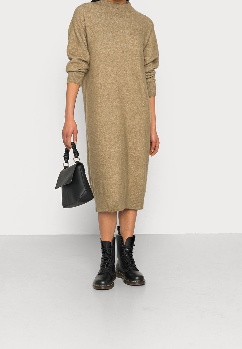 knitted wrap dress uk Wrap It Up Dress Knitting Pattern Winter Dress Parisian Style Long Sleeve  Dress  Friday Knits