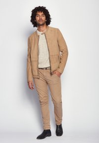 Maze Lederjacke - creme