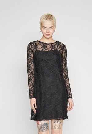 Pieces PCNACY O-NECK SHORT DRESS  - Cocktail φόρεμα / Φόρεμα για πάρτι - black