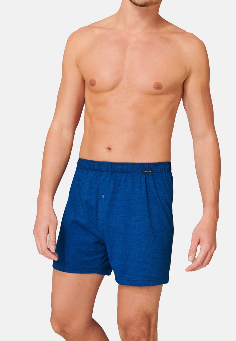 6er Pack Boxershorts Für Herren „Basic 100 % Baumwolle Hoher Schnitt Unterwaesche Weich Maenner Unterhosen Mit Eingriff 6 Set 9251 18491