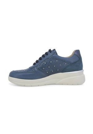 SNEAKER ZIP - Sneakers basse - blu