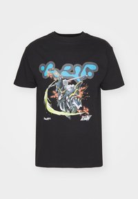 HUF DEATHSCYTHE TEE UNISEX - T-shirt print - black