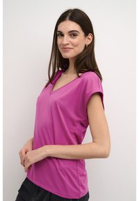 Kaffe KALISE - Jednoduché tričko - festival fuchsia