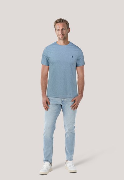 Polo Ralph Lauren CUSTOM SLIM FIT JERSEY CREWNECK T-SHIRT - T-shirt basic - aqua