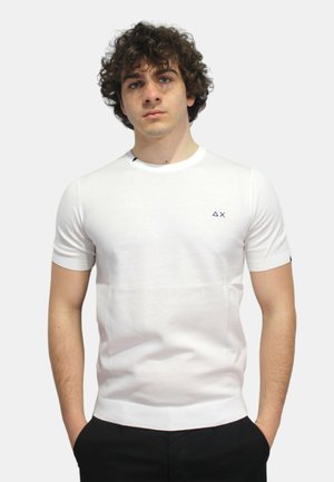 Sun68, T-shirt basic - bianco