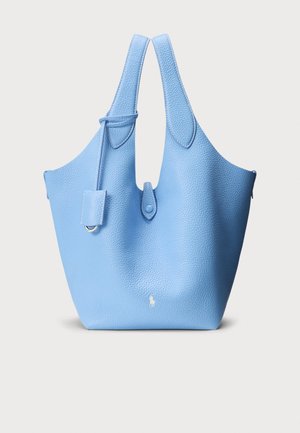 POLO PLAY LEATHER TOTE - Shopping bag - baby blue