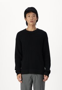 Abercrombie & Fitch DYED ACID  - Strikkegenser - casual black
