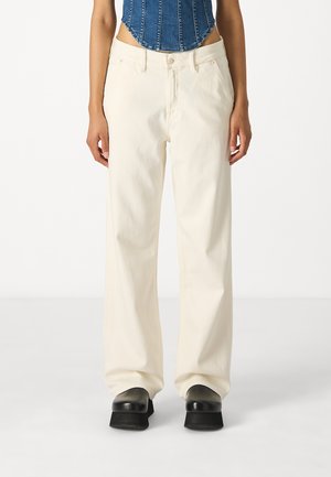 Good American GOOD 90S CARPENTER - Wide Leg - white denim