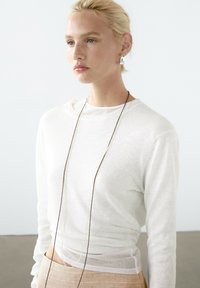 Massimo Dutti - CREW NECK - Jumper - white Thumbnail Image 1