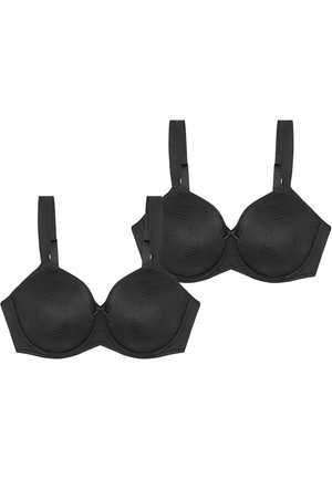 2-PACK ESSENTIAL - Bügel BH - black