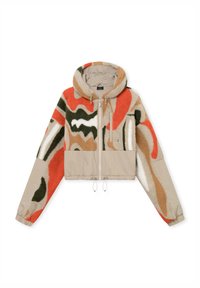 CAREY - Fleecejas - beige print