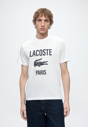 Lacoste, Print T-shirt - white