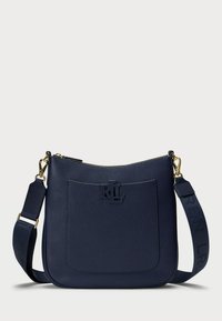 PEBBLED LEATHER LARGE CAMERYN CROSSBODY - Τσάντα χιαστί - refined navy