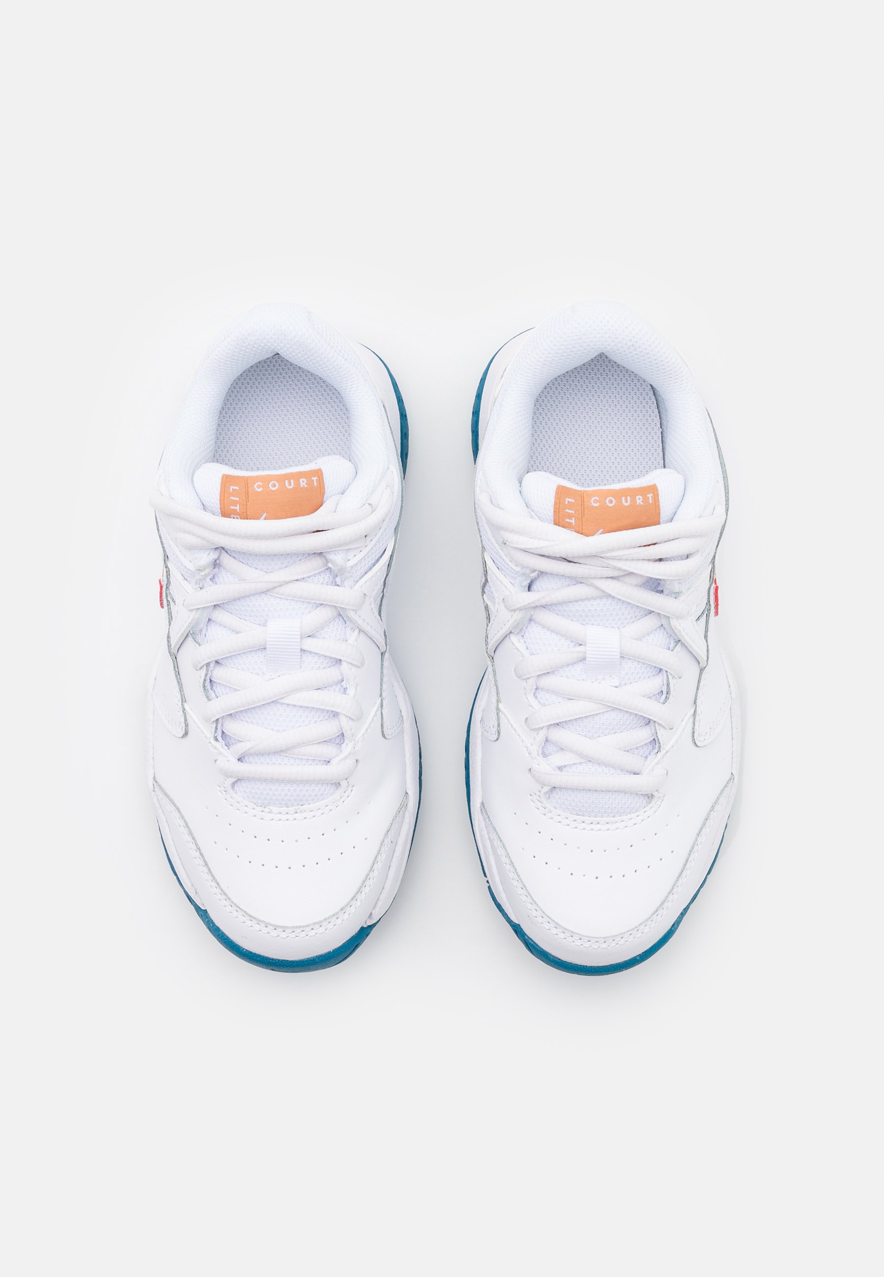 orange and green tennis shoes