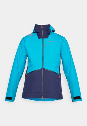 La Sportiva CHASER EVO - Hardshell jacket - tropic blue/deep sea