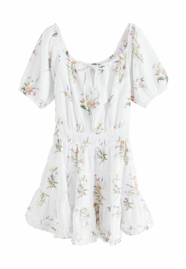 REGULAR FIT - TEXTURED OFF SHOULDER  - Freizeitkleid