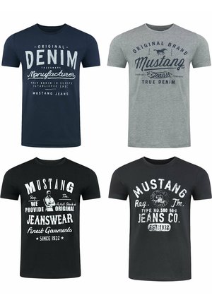 Mustang TEE 4 PACK - T-shirt print - farbmix
