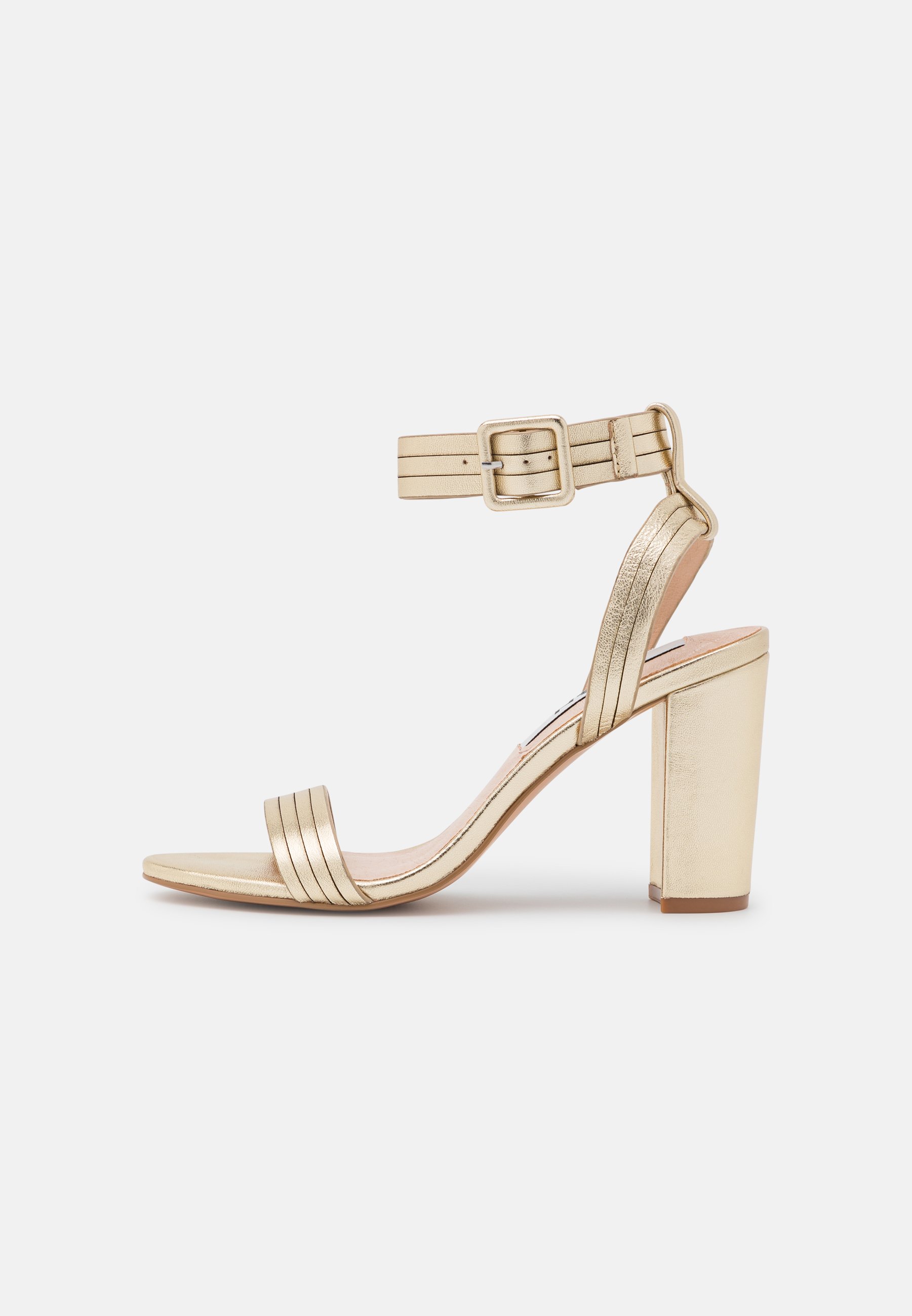 Zign LEATHER - Sandalen met hoge hak - gold/goudkleurig - Zalando.nl