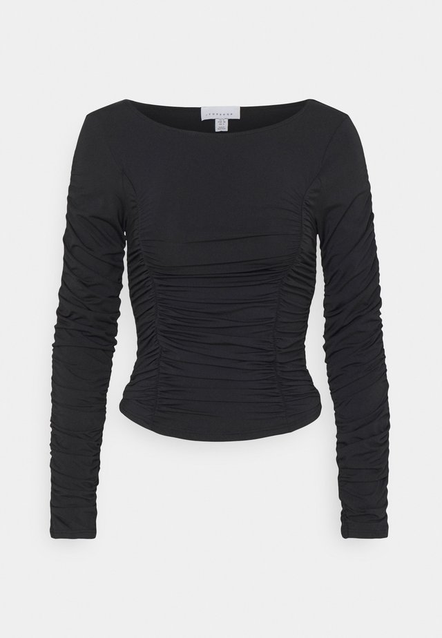 Langærmede T-shirts - black