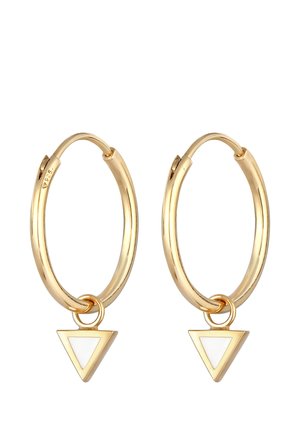 HOOPS PENDANT TRIANGLE - Øreringe - gold-coloured