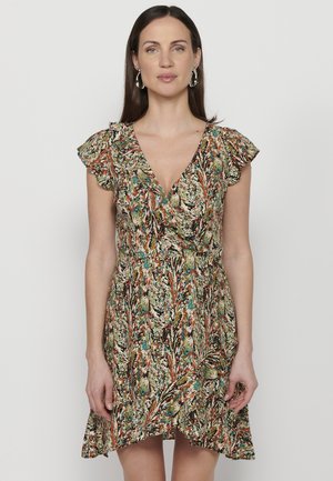 Koroshi SHORT SLEEVE - Vestido informal - multi coloured