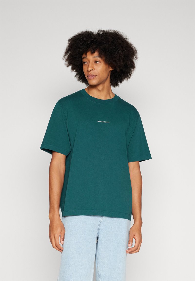 Abercrombie & Fitch LOGO TEE - T-shirt basic - ponderosa pine/verde ...